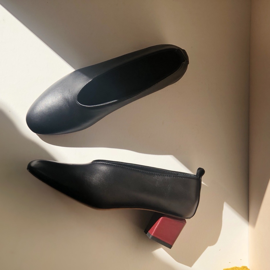 Gray Matters Mildred Classic Pumps Nero Rosso Sz 40